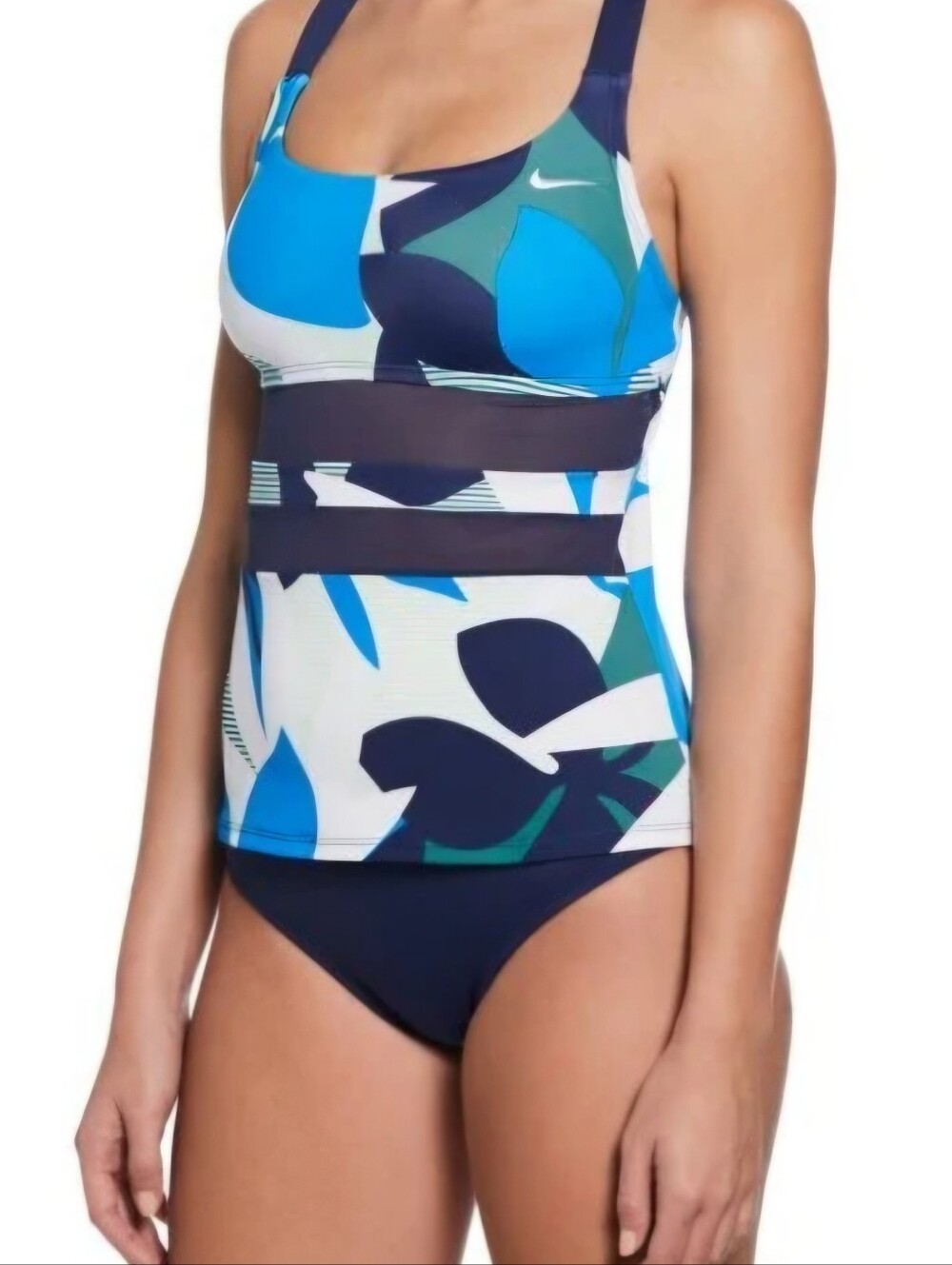 NWT Nike Jungle Floral Women's V-Back Tankini Set Size Medium